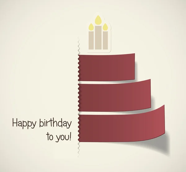 Tarjeta de cumpleaños con estilo . — Vector de stock