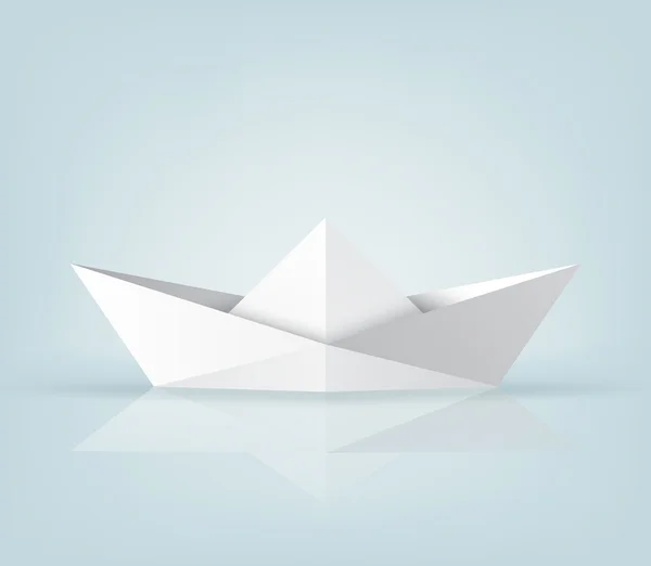 Origami fartyg — Stock vektor