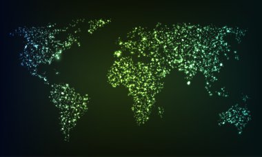 parlayan Dünya Haritası