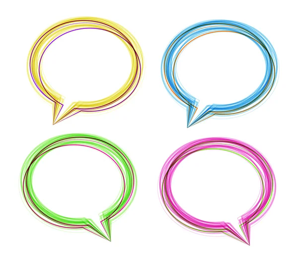 Speech bubbles — Stock Vector