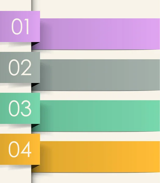 Rubans colorés — Image vectorielle