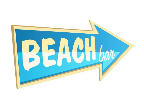 Beach bar — Stock Vector