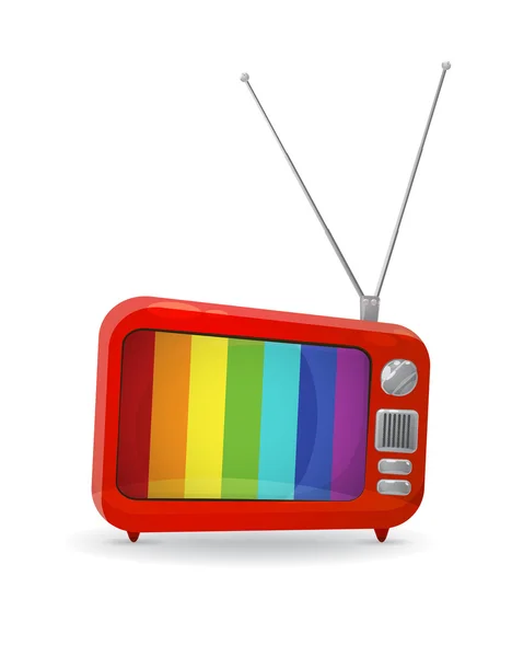 Red tv — Stock Vector