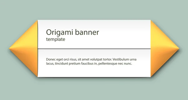 Banner de Origamo — Vetor de Stock