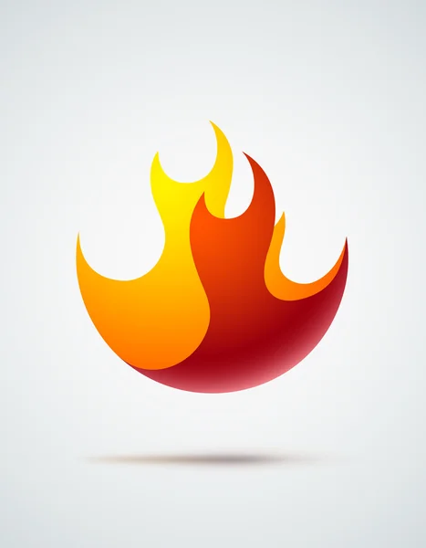 Logo de flamme — Image vectorielle