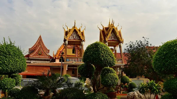 Bangkok Thaïlande Décembre 2016 Architecture Bâtiments Style Bouddhiste Traditionnel Sur — Photo