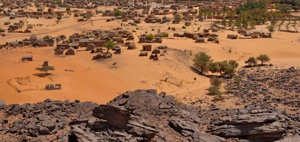 Маирет Мавритания Октября 2021 Года Вид Плато Адрар Оазис Долине — стоковое фото