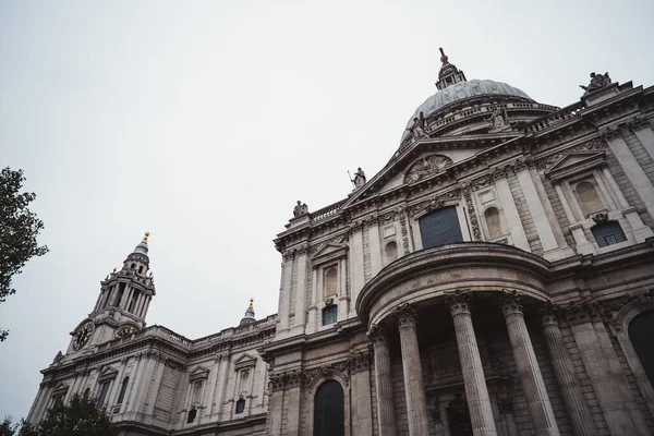 Southbank London 2021 Paul Cathedral Cloudy Day — Stock Photo, Image