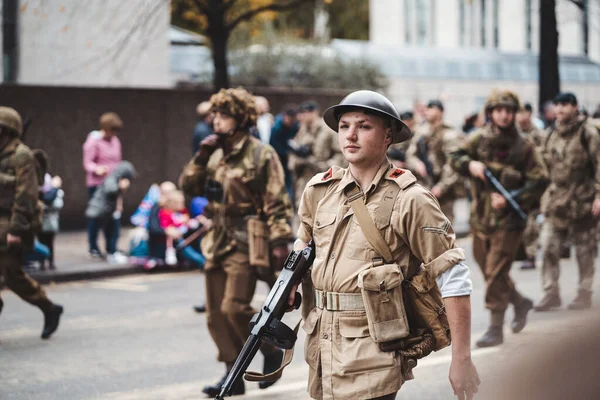 Londres Royaume Uni 2021 Réserve Armée Bataillon Défilé Lord Mayor — Photo