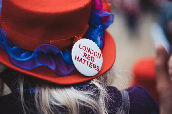 London 2021 Brittish London Red Hatters Lord Mayor London Show — Stock Photo, Image