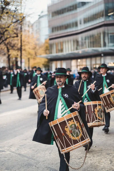 London 2021 Zunft Rebleuten Bei Der Parade Des Londoner Oberbürgermeisters — Stockfoto