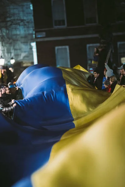Downing Street Londra Mbh 2022 Protestano Gli Ucraini Migliaia Riuniscono — Foto Stock