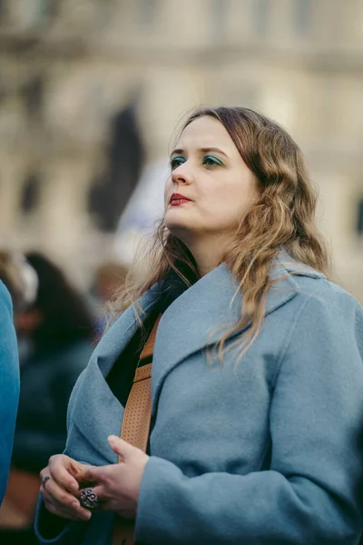 Trafalgar Square London 2022 Ukrainisches Volk Protestiert Tausende Versammeln Sich — Stockfoto