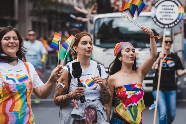 Londen 2022 Burgemeester Van Londen Viert Londense Lgbtq Pride Parade — Stockfoto