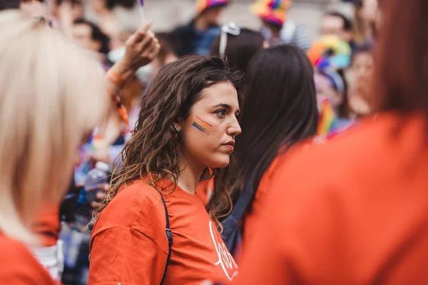 London 2022 Coca Cola Employees Flags Banners Celebrating London Lgbtq —  Fotos de Stock