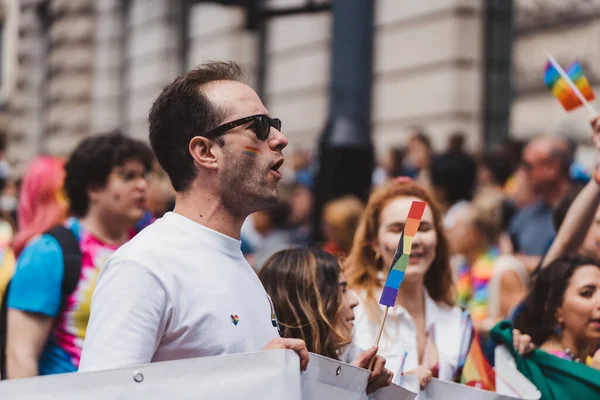 London 2022 Mexico Embassy Flags Banners Celebrating London Lgbtq Pride — Stock fotografie