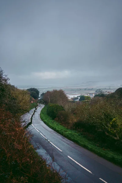 Hermosa Carretera Que Conduce Braye Beach Jersey Island Islas Del — Foto de Stock