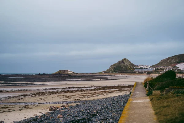Gyönyörű Strandok Jersey Island Channel Isnads Egyesült Királyság Tudatos Hideg — Stock Fotó