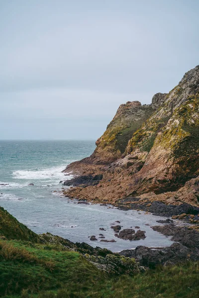 Hermosas Vistas Naturaleza Acantilados Costeros Playas Jersey Island Islas Del — Foto de Stock