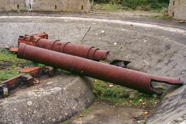 Остров Джерси Остров Канала 2022 Брошенный Бункер Второй Мировой Войны — стоковое фото