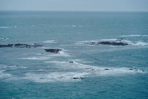 Piękne Widoki Nadmorskie Klify Plaże Jersey Island Wyspy Normandzkie Wielka — Zdjęcie stockowe