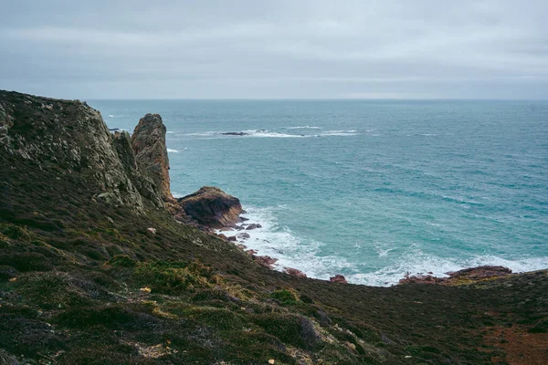 Hermosas Vistas Naturaleza Acantilados Costeros Playas Jersey Island Islas Del —  Fotos de Stock