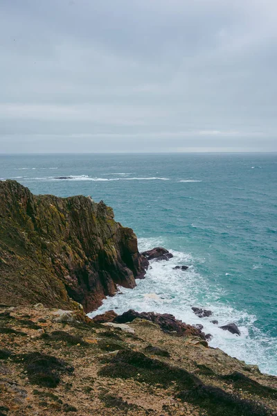 Вид Природу Прибрежных Скал Пляжей Острова Джерси Нормандские Острова Великобритания — стоковое фото