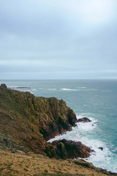 Schöne Naturansichten Von Küstenfelsen Und Stränden Auf Jersey Island Kanalinseln — Stockfoto