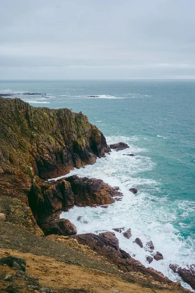 Вид Природу Прибрежных Скал Пляжей Острова Джерси Нормандские Острова Великобритания — стоковое фото