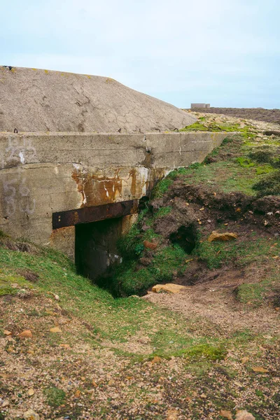 Jersey Island Channel Island Storbritannien 2022 Övergiven Andra Världskriget Bunker — Stockfoto