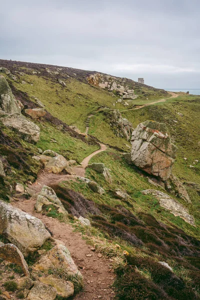 Hermosas Vistas Mar Sendero Jersey Island Islas Del Canal Día — Foto de Stock