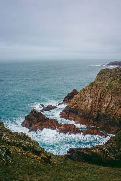 Belle Vue Sur Nature Des Falaises Côtières Des Plages Sur — Photo