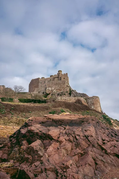 Jersey Island Kanalinsel 2022 Schöne Aussicht Auf Die Burg Mont — Stockfoto