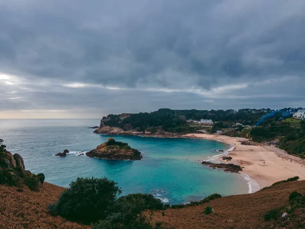 Belle Vue Sur Mer Sur Île Jersey Îles Manche Par — Photo