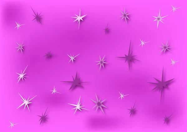 Étoiles et texture rose — Image vectorielle
