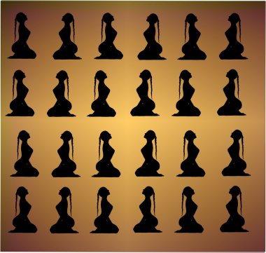 kucağında oturan kız