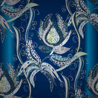 Organik elementler. Vektör deseni. Suluboya etkisi. Botanik kusursuz desen.