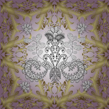 Noel altın kar tanesi kusursuz desen. Kış kar dokusu skeci. Sembol bayramı, yeni yıl kutlaması vektör altın desen. Tarafsız, sarı ve beyaz renklerde altın kar taneleri.