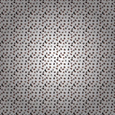 Kusursuz. Kek vektör deseni. Vektör çizimi. Çörek. Kek desenli arka plan. Mutlu yıllar siyah, kahverengi ve beyaz kek arka planı.