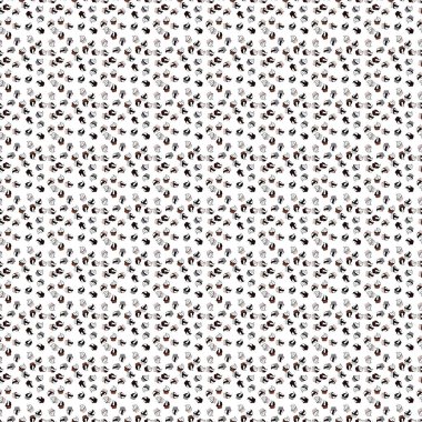 Parmak izi, dekorasyon ve kumaş için doku. Tatlı kek dokusu arka planı. Vektör. Kek pürüzsüz desen. Beyaz, siyah ve gri üzerine renkli krema arkaplanı.