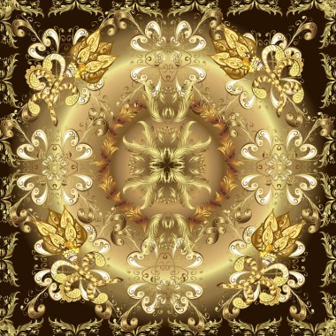 Suluboya kusursuz desen. Çiçek izi. Tarafsız, kahverengi ve bej renkli çiçekler suluboya stilinde.