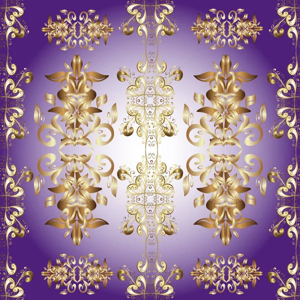 Beautiful Pattern Textile Scrapbooking Patterns Beige Violet Neutral Colors Graceful — Stock Vector