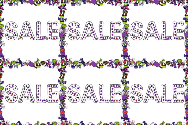 ラスター形式 オンラインストア ポスター バナー ショップ プロモーションチラシ プロモーションの割引背景 紫のイラスト — ストック写真