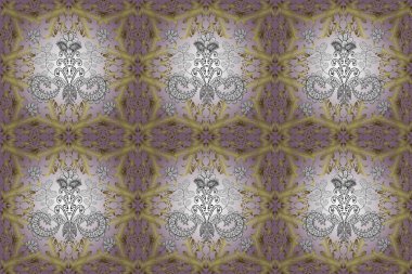 Kış kar dokusu duvar kağıdı. Sembol bayramı, yeni yıl kutlamaları, altın desenler. Noel altın kar tanesi kusursuz desen. Tarafsız, sarı ve beyaz renklerde altın kar taneleri.