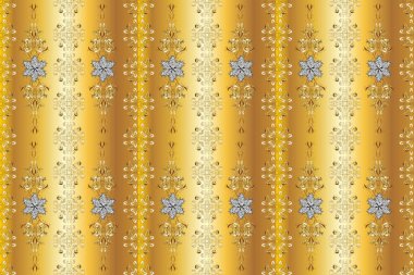 Arabesk dokusu soyut vintage arkaplan, döşeme yüzeyi süsleme deseni. Raster. Renkli Fas fayanslarından muhteşem, pürüzsüz yama kalıpları. Beyaz, sarı renkli desen.