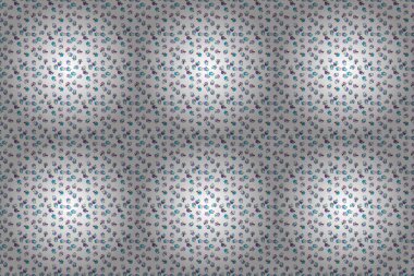 Beyaz, mavi ve siyah üzerine parlak doğum günü deseni. Yemek afişi tasarımı için. Raster illüstrasyonu. Kusursuz bir pasta..