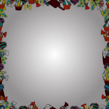 Karalamalar kırmızı, beyaz ve siyah sınırlardan oluşur. Kusursuz desen. Elle çizilmiş çerçeve karalaması ile vektör arkaplan pürüzsüz desen.