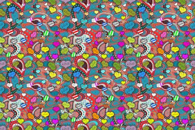 ilginç süper güzel soyut ve sevimli bir resim.