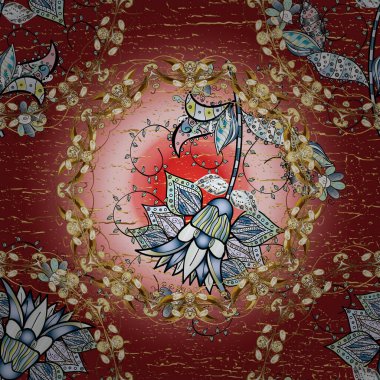 Çiçek arka plan. Sorunsuz vektör desen. Güzel kumaş deseni.