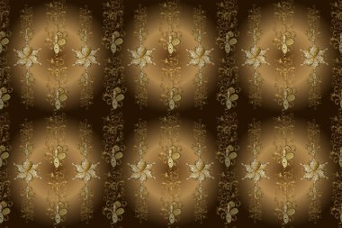 Çiçek deseni. Raster Illustrasyon. Çiçeksiz arka plan. Şatafatlı bahar bahçesi dokusu.